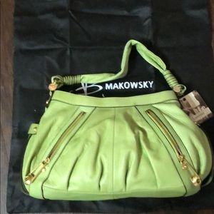 Light green hobo bag 17”long 9 “tall